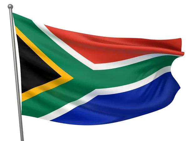Flaga narodowa Republika Południowej Afryki — Zdjęcie stockowe
