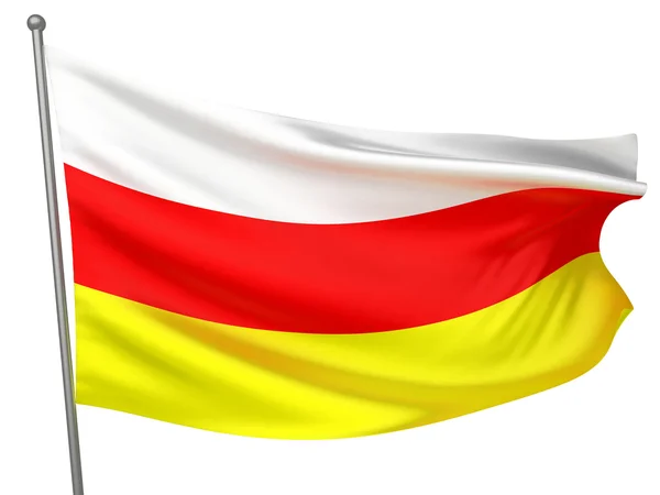 Södra Ossetien flagga — Stockfoto