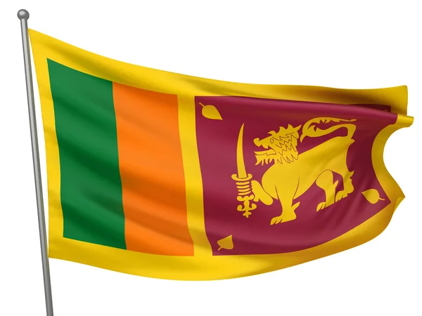 Sri Lanka National Flag — Stock Photo, Image