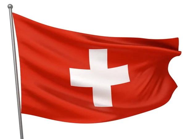 스위스 국기 — 스톡 사진
