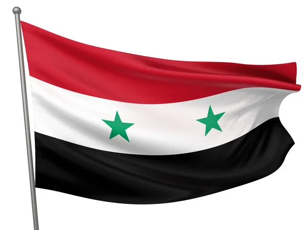 Національний прапор Сирії — стокове фото