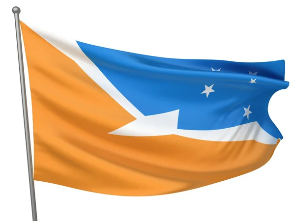 Флаг Тьерра-дель-Фуэго — стоковое фото