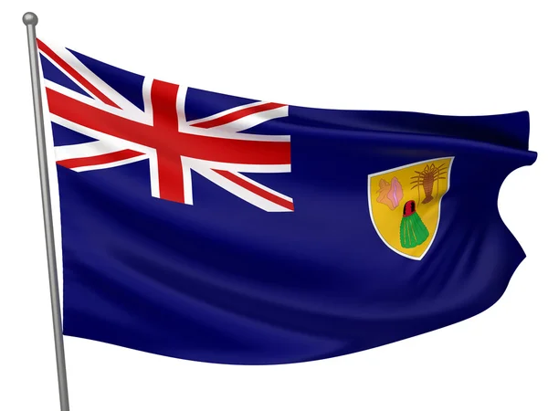 Turks and Caicos Islands Flag — Stock Photo, Image