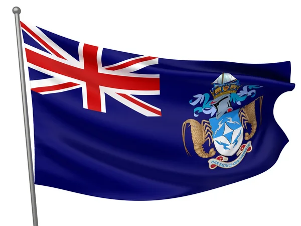 Tristan da Cunha National Flag — Stock Photo, Image