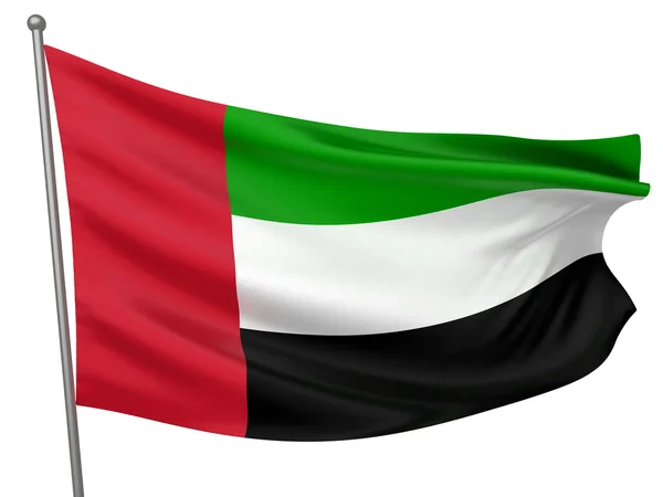 United Arab Emirates National Flag — Stock Photo, Image