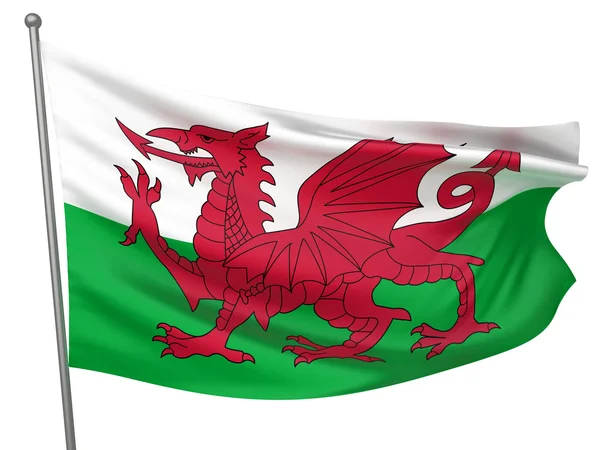 威尔士国旗 — 图库照片