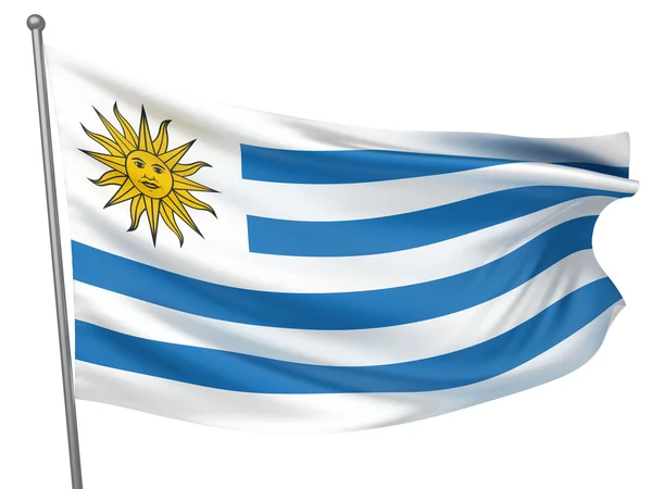 Uruguay ulusal bayrak — Stok fotoğraf