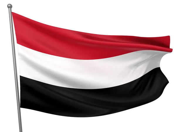 Yemen National Flag — Stock Photo, Image