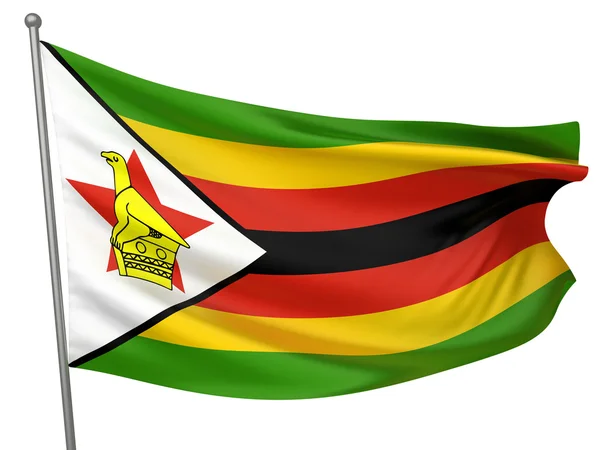 Zimbabwe National Flag — Stock Photo, Image