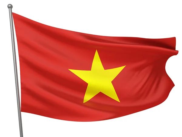 Vietnam flagga — Stockfoto