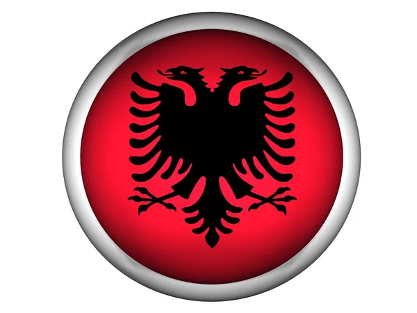 Státní vlajka Albánie — Stock fotografie