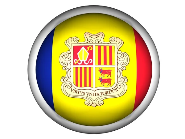 Andorra nemzeti lobogója — Stock Fotó