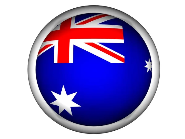 Государственный флаг Австралии — стоковое фото