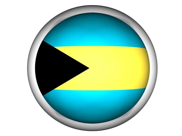 National Flag of Bahamas — Stock Photo, Image