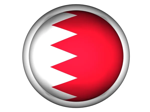 National Flag of Bahrain — Stock Photo, Image