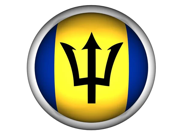 National Flag of Barbados — Stock Photo, Image