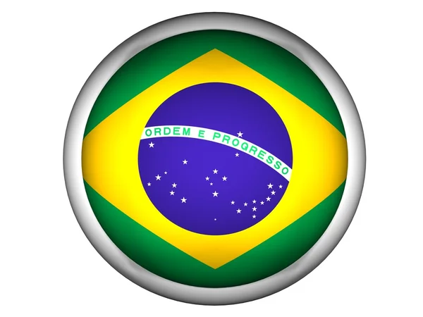 Brasilianische Nationalflagge — Stockfoto