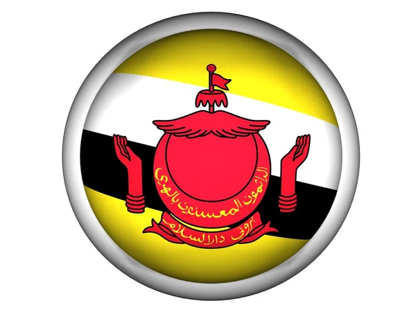 National Flag of Brunei — Stock Photo, Image