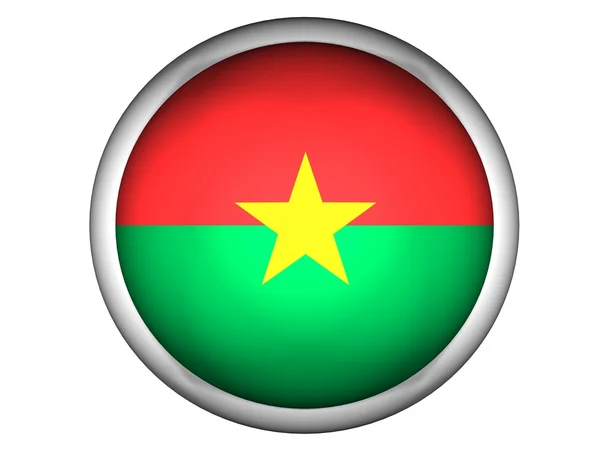 National Flag of Burkina Faso — Stock Photo, Image