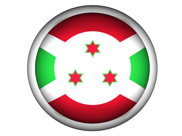 National Flag of Burundi — Stock Photo, Image
