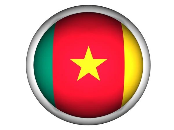 Státní vlajka Kamerunu — Stock fotografie