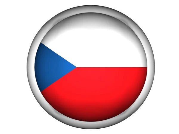 Bandera Nacional de República Checa — Foto de Stock