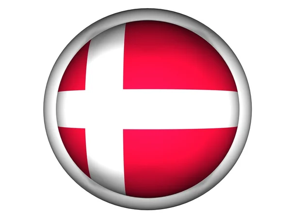 Dánia nemzeti lobogója — Stock Fotó