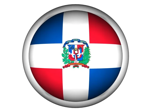 Національний Прапор Домініканської Республіки — стокове фото