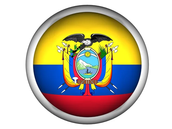 National Flag of Ecuador — Stock Photo, Image