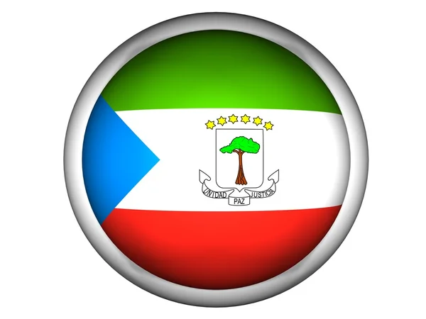 National Flag of Equatorial Guinea — Stock Photo, Image