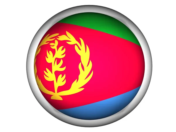 Національний прапор Еритреї — стокове фото
