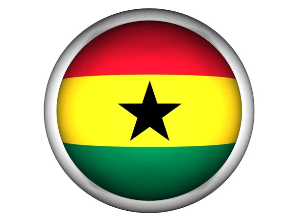 Bandeira nacional de Gana — Fotografia de Stock