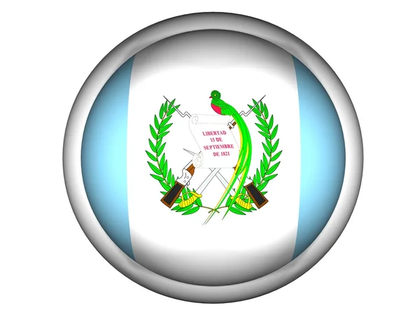 National Flag of Guatemala — Stock Photo, Image