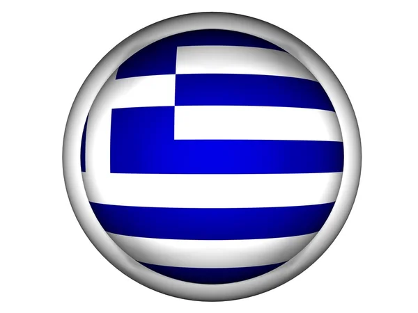Національний прапор Греції — стокове фото
