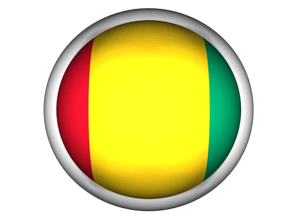 National Flag of Guinea Bissau — Stock Photo, Image