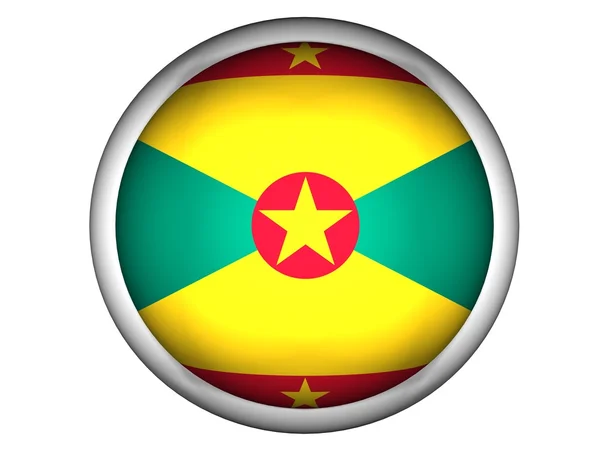 Nationalflagge von Grenada — Stockfoto