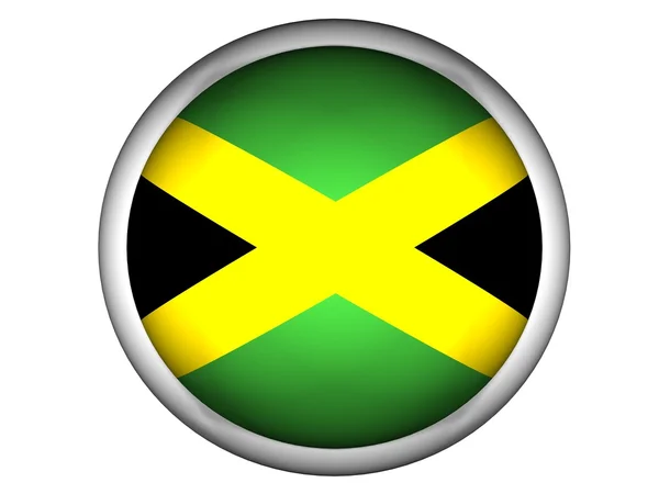 National Flag of Jamaica — Stock Photo, Image
