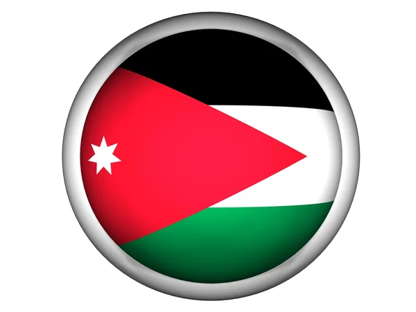 Bendera Nasional Yordania — Stok Foto