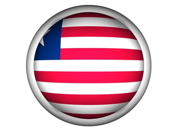 Nationalflagge Liberias — Stockfoto