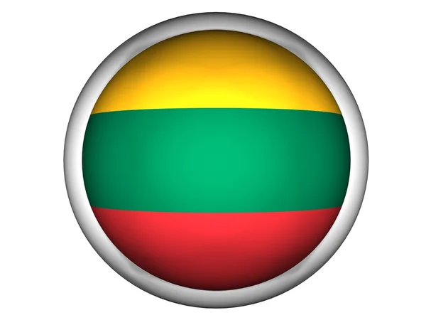 Nationella flagga Litauen — Stockfoto