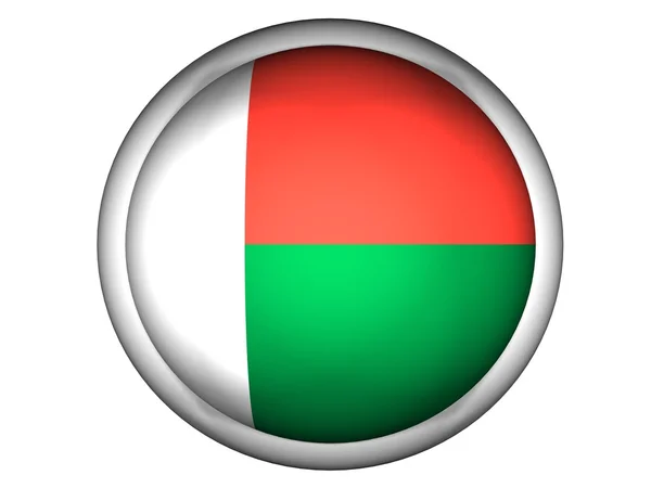 Bandera nacional de Madagascar — Foto de Stock