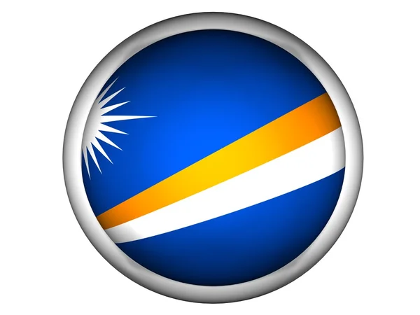 Státní vlajka Marshallových ostrovů — Stock fotografie