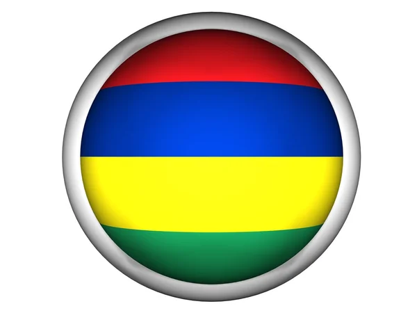 National Flag of Mauritius — Stock Photo, Image
