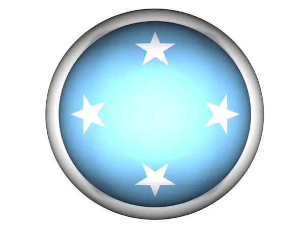 Státní vlajka Mikronésie — Stock fotografie