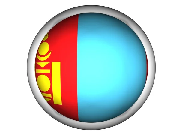 Mongoliets nationella flagga — Stockfoto