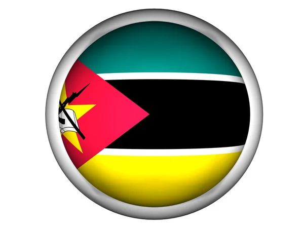 Nationale vlag van mozambique — Stockfoto