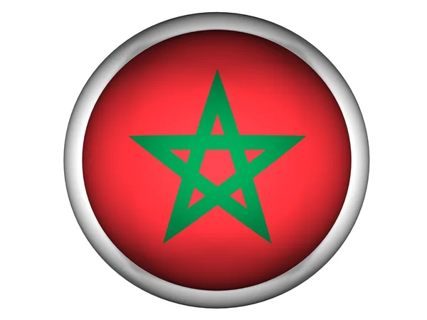 Εθνική σημαία του μαρόκου — Φωτογραφία Αρχείου