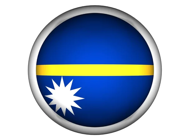 National Flag of Nauru — Stock Photo, Image