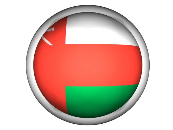 Національний прапор оману — стокове фото