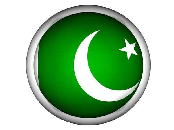Státní vlajka Pákistánu — Stock fotografie